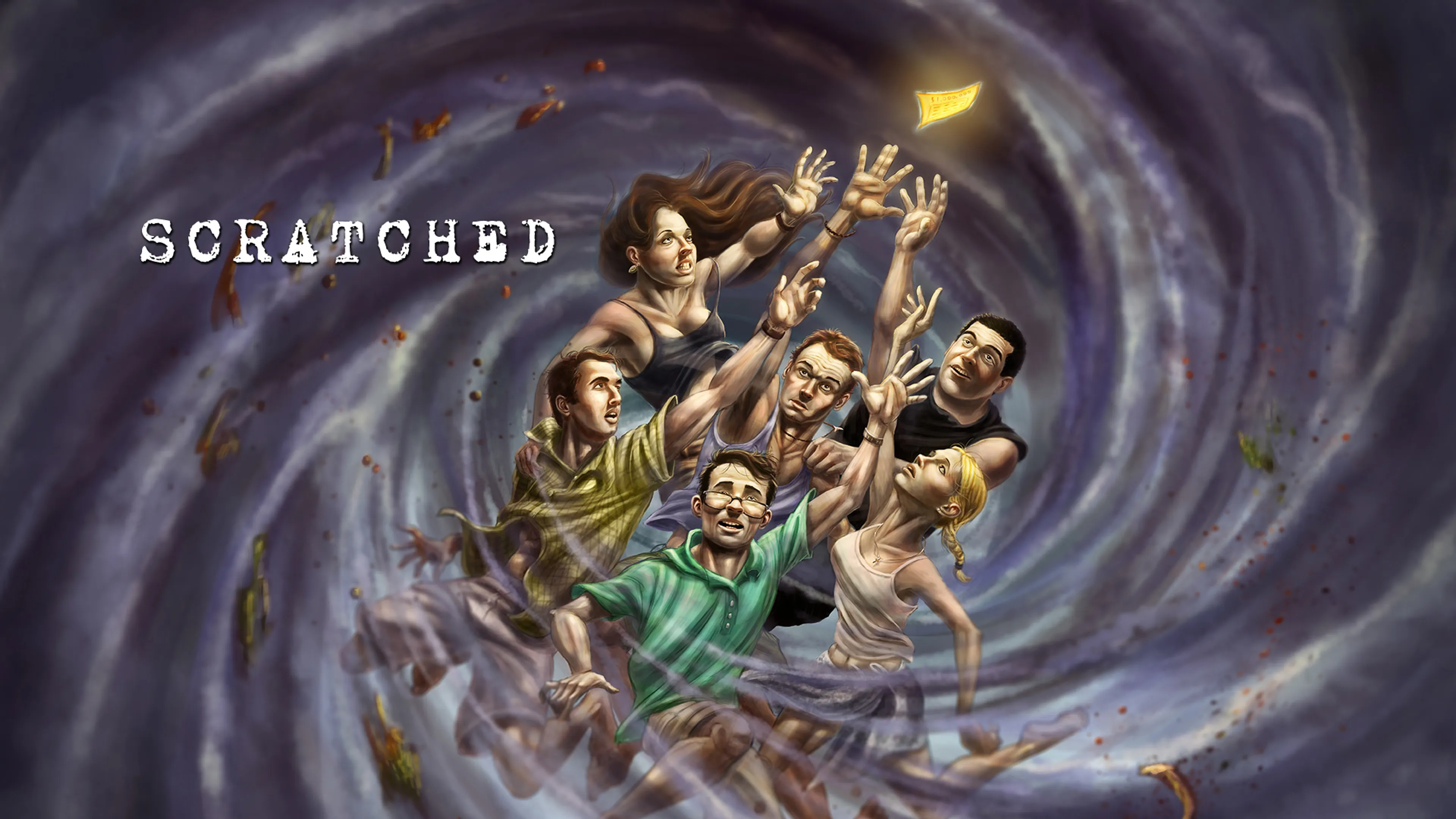 Scratched poster